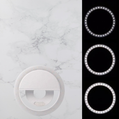 Anneau selfie lumineux - SelfieRingLight™ - Blanc