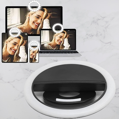 Anneau selfie lumineux - SelfieRingLight™ - Noir