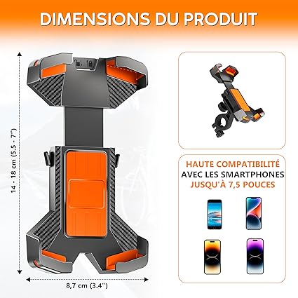 support téléphone vélo|accotoirphone