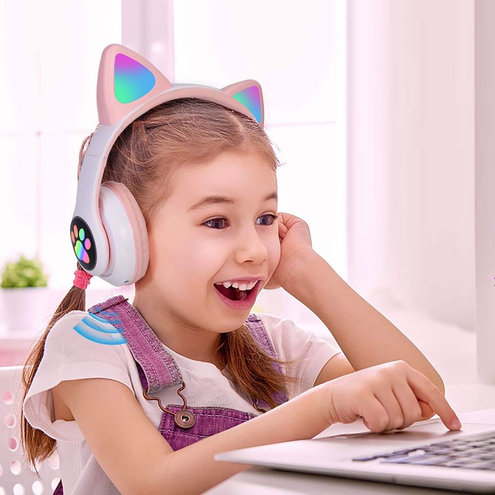 Casque Bluetooth - MeowTune™ - Rose