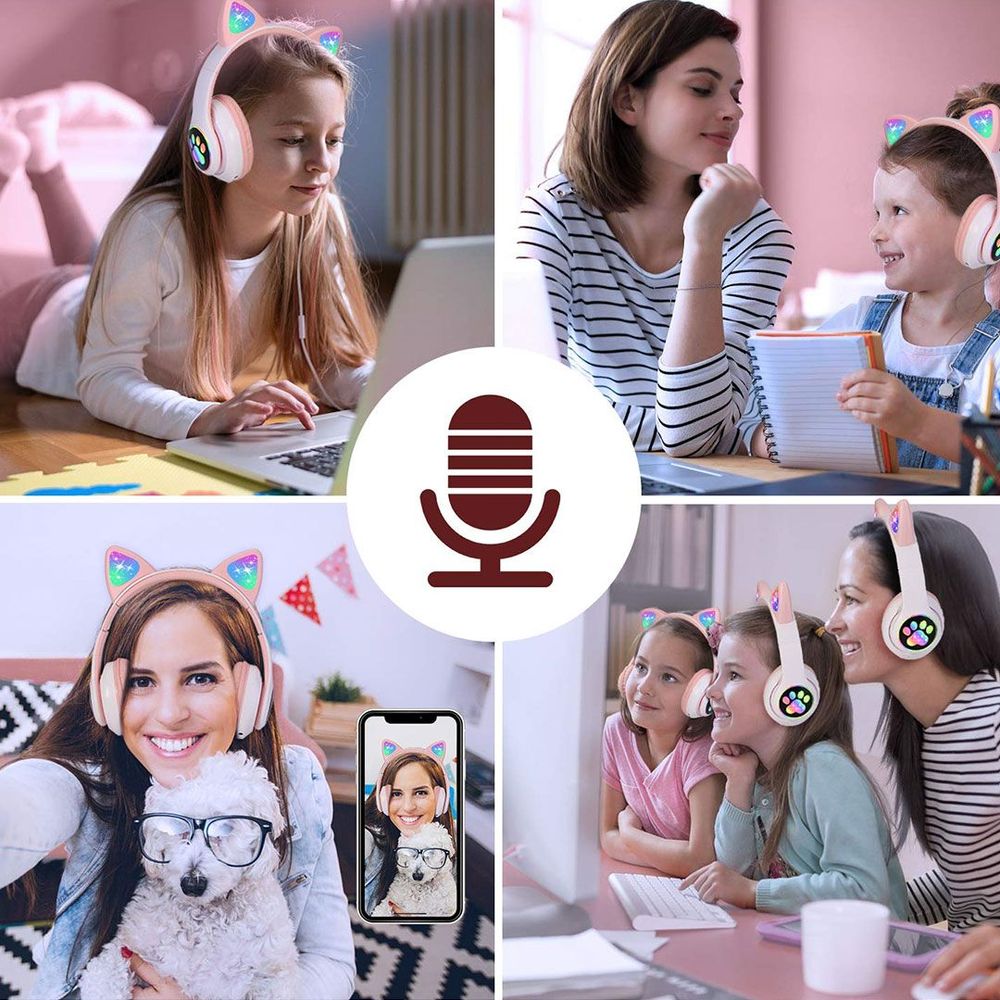 Casque Bluetooth - MeowTune™ - Rose