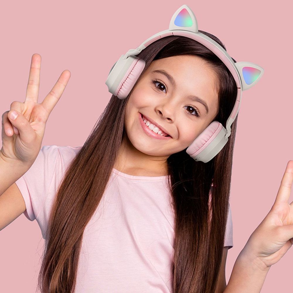 Casque Bluetooth - MeowTune™ - Rose