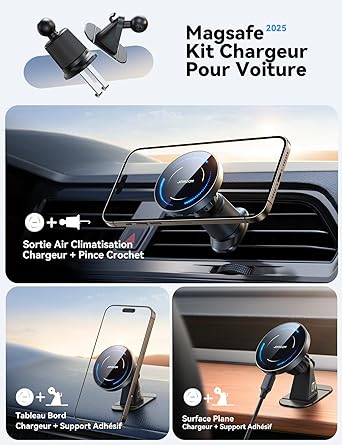 magnetique support telephone voiture ultra