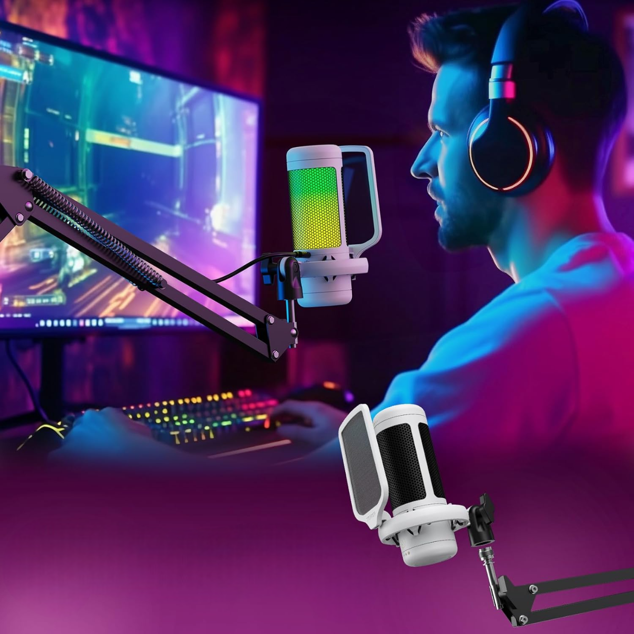 Microphone - GamingMicrophone™ - Blanc