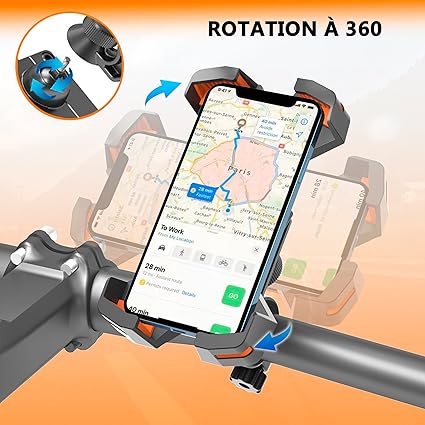 support téléphone vélo|accotoirphone