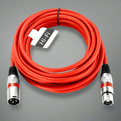Cable XLR Male Femelle - MicrophoneExtensionCable™ - Rouge