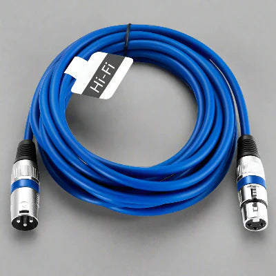 Cable XLR Male Femelle - MicrophoneExtensionCable™ - Bleu