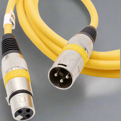 Cable XLR Male Femelle - MicrophoneExtensionCable™ - Jaune