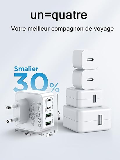 quick charge superbe chargeur usbc