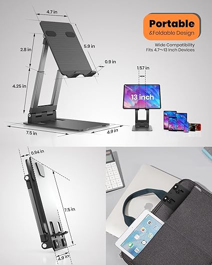 reglable support tablette